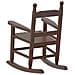Sedie a Dondolo per Bambini 2 pz Marrone Legno Massello Pioppo - Foto miniatura 6