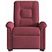 Poltrona Alzapersona Reclinabile Elettrica Rosso Vino Tessuto - Foto miniatura 4
