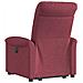 Poltrona Alzapersona Reclinabile Elettrica Rosso Vino Tessuto - Foto miniatura 7
