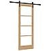 Porta Scorrevole  con Set di Accessori 'ORKDAL'73.5 x 198.5 cm, Porta Interna  con Vetro 'ORKDAL'73.5 x 198.5 x 4 cm in Legno Massello di Pino - Foto miniatura 1