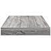 Mensole Parete 4pz Grigio Sonoma 40x10x1,5cm Legno Multistrato - Foto miniatura 5