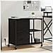 Mobile per Ufficio con ruota Rovere nero 76 x 41 x 72 cm - Foto miniatura 2