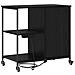 Mobile per Ufficio con ruota Rovere nero 76 x 41 x 72 cm - Foto miniatura 7