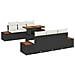 Set Divano da Giardino con archiviazione 7 pcs Nero Poly Rattan - Foto miniatura 1