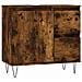 Set Mobili da Bagno 3 pz Rovere Fumo in Legno Multistrato - Foto miniatura 9