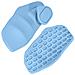 Rorzo Presa In Silicone Blu Per Sollevamento Pesi E Fitness - Impugnature Antiscivolo - Foto miniatura 3