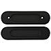 Set Maniglie A Scomparsa Per Porte Scorrevoli - Lega Di Zinco, Vari Colori Black - Foto miniatura 2