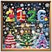 Set Di 4 Adesivi Per Finestre Albero Di Natale Pupazzo Di Neve - Decorazioni Festose In Pvc Ad Aderenza Statica Per Le Feste - Foto miniatura 1
