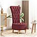 Poltrona Slipper Rosso Vino 56,5 x 70 x 110 cm Tessuto - Foto miniatura 3
