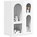 Credenza Bianco Lucido 59 x 35 x 80.5 cm Legno multistrato - Foto miniatura 3