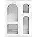Credenza Bianco Lucido 59 x 35 x 80.5 cm Legno multistrato - Foto miniatura 6