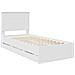 Struttura del letto Bianco 90 x 200 cm Legno Ingegnerizzato - Foto miniatura 4