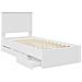 Struttura del letto Bianco 90 x 200 cm Legno Ingegnerizzato - Foto miniatura 5
