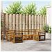 Set divani 6 pcs Naturale Legno di Acacia Massello - Foto miniatura 2