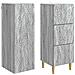 Set di armadi 2 pcs Sonoma grigio 33 x 34,5 x 90 cm - Foto miniatura 3