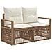 Set Divano da Giardino 10 pcs Beige polyrattan - Foto miniatura 3