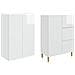 Set di armadi 2 pcs 66 x 34,5 x 90 cm Legno ingegnerizzato - Foto miniatura 3
