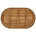 Piano del tavolo 120 x 70 x 3,5 cm Ovale Legno di teak solido - Foto miniatura 5
