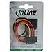 cavo sata alimentazione da 15pin power sata maschio (alim.) a 15pin power sata femmina (hdd) cscatto + 4pin 3,5" femmina - Foto miniatura 2