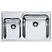 Lavello GAX620 2 Vasche Dimensioni 86 x 50 cm Colore Inox Satinato Serie Galassia - Foto miniatura 3