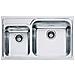 Lavello GAX620 2 Vasche Dimensioni 86 x 50 cm Colore Inox Satinato Serie Galassia - Foto miniatura 4