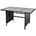 Set Salotto Da Esterni Per 8 Persone Rattan Sintetico Nero - Foto miniatura 7
