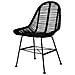Sedie Da Pranzo Set 6 Pz In Rattan Naturale Nero - Foto miniatura 2