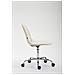 Sedia Ufficio Reims in Tessuto - Sedia da Lavoro con Ruote I Poltroncina Design Imbottita e Trapuntata I Sedia Scrivania Regolabile in Altezza I Sedia Studio Girevole Crema - Foto miniatura 3