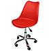 Sedia Da Ufficio Girevole, Sedia Da Scrivania Rossa Con Rotelle Mod. Sally - Foto miniatura 1