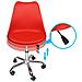 Sedia Da Ufficio Girevole, Sedia Da Scrivania Rossa Con Rotelle Mod. Sally - Foto miniatura 5