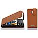 Custodia Compatibile Con Htc Desire 500 In Marrone Cioccolata - Coperchio Protettivo In Design Flip Realizzato In Similpelle Testurizzata - Foto miniatura 1