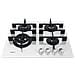 Piano Cottura GOWL 628 / WH a Gas 4 Fuochi Gas Colore Bianco - Foto miniatura 2