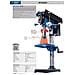 Trapano A Colonna Da Banco Velocita Regolabile Laser 550 W Dp19vario - Foto miniatura 2