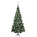 Set Albero Natale Artificiale LED e Palline Verde L 240 cm PVC - Foto miniatura 1