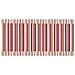 Tappeto Passatoia Tessuto Jacquard Linea Emozioni Disegno Rigato Line Rosso 57x500 Rosso - Foto miniatura 1