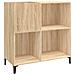 Mobile Porta Dischi Rovere Sonoma 84,5x38x89 Legno Multistrato - Foto miniatura 1