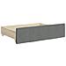 Cassetti Da Letto 2pz Grigio Scuro Legno Multistrato E Tessuto - Foto miniatura 3