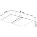 Sollux Lighting Lampada Da Soffitto Azalia Sl.1007 - Moderno Lampade Da Soffitto Cromo 5.5x45x30 Cm - Foto miniatura 4