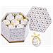 Palle Di Natale Bianco Dorato Carta Polyfoam 7,5 X 7,5 X 7,5 Cm (14 Unità) - Foto miniatura 1