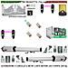 Cancello Automatico 6 Metri 2 Ante Da 3 Mt Kit Base 2 Motori Elettromeccanici 230 V Corsa 500 Mm Spinta 2 Q.li Kit Sta - Foto miniatura 1
