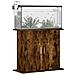 Supporto Acquario 81x36x73 Cm In Legno Multistrato Rovere Fumo - Foto miniatura 2
