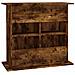 Supporto Acquario 81x36x73 Cm In Legno Multistrato Rovere Fumo - Foto miniatura 7