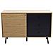 Mobile Madia Credenza Da Interno Camera Da Letto In Legno Nobilitato Bilaminato Con 1 Anta E 3 Cassetti Linea Classic - Foto miniatura 3