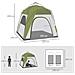Tenda da Campeggio 2 Posti Pop Up con Porta a Cerniera e 3 Finestre, 240x240x199cm, Verde - Foto miniatura 3