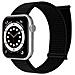 Cinturino Per Apple Iwatch In Nylon Intrecciato Black M - Foto miniatura 1
