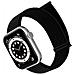 Cinturino Per Apple Iwatch In Nylon Intrecciato Black M - Foto miniatura 2