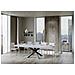 Tavolo Allungabile 90x180/284 Cm Volantis Premium Bianco Frassino Telaio Antracite - Foto miniatura 3