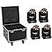Set 4x Led Tmh-h90 + Case Mit Rollen (20000929) - Foto miniatura 1