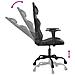 Sedia da Gaming Massaggiante Nero e Grigio in Similpelle - Foto miniatura 10