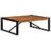 Tavolino Salotto 100x100x35 Cm Legno Massello Di Acacia - Foto miniatura 1